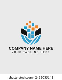 Abstract Company logo design and business custom logo design template