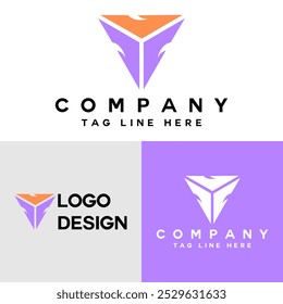 Modelo abstrato de elemento de logotipo da empresa