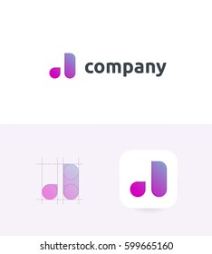 Abstract company logo elements. Application icon
