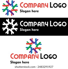 Abstract company logo mock-up for business or personal use. 