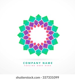 abstract company logo template design sign
