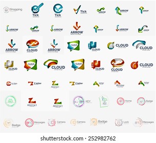 Abstrakte Logo-Vektorkollektion für Unternehmen - große Auswahl an Firmenlogotypen