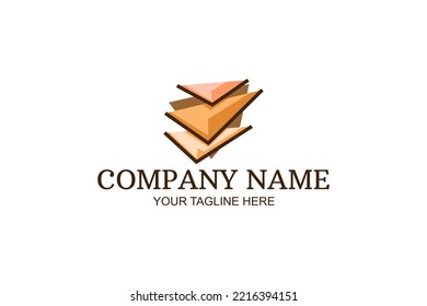 Ilustración de vectores con el logotipo de la compañía abstracta. Adecuado para empresas de negocios, empresas modernas, etc.