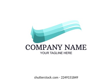 Ilustración de vectores con el logotipo de la compañía abstracta. Adecuado para empresas de negocios, empresas modernas, etc.