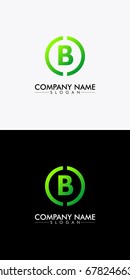 Abstract company logo vector of the letter B