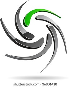 Abstract company symbol. Vector illustration.