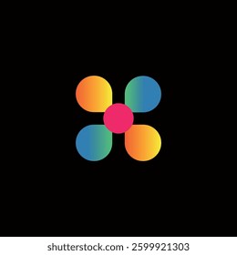abstract company vector logo design
