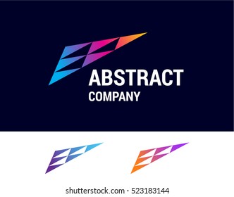Abstract Company is a vector logotype concept for innovative, creative, production and media business.