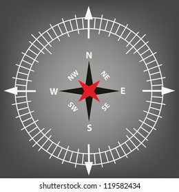 abstract compass