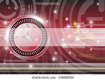 Abstract compass background colourful eps.10
