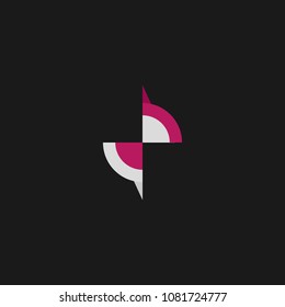 Abstract compass direction logo design template icon. Map arrow travel vector illustration