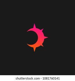 Abstract compass direction logo design template icon. Map arrow travel vector illustration