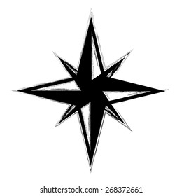 Abstract compass icons