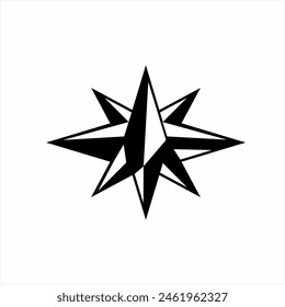 Abstractas diseño del logotipo de la estrella de la brújula.