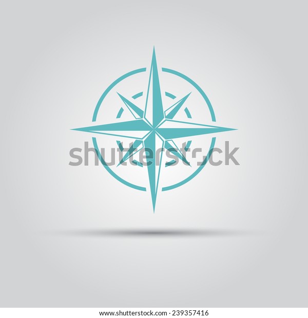 Abstract Compass Star Vector Isolated Logo Stock Vector Royalty Free 239357416