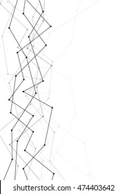 abstract complex black transparent networking dot connection. vector illustration