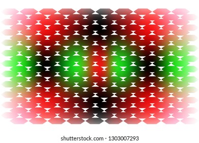 Abstract, complex composition of color, gradient, mesh segments on a white background. Vector image.