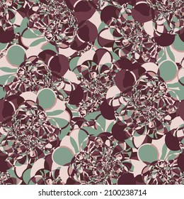 An abstract complex mosaic seamless vetor pattern