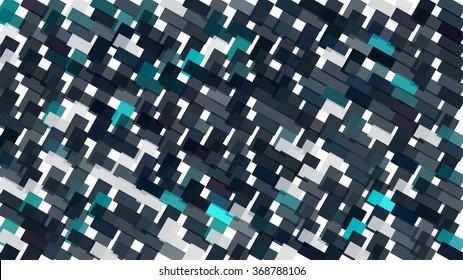 Abstract complex pattern consisting of rectangles of different sizes and colors