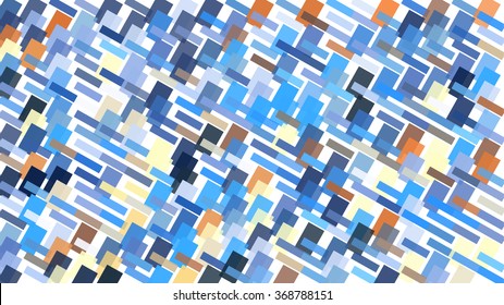 Abstract complex pattern consisting of rectangles of different sizes and colors
