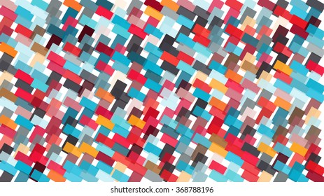 Abstract complex pattern consisting of rectangles of different sizes and colors