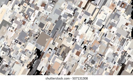 Abstract complex pattern consisting of rectangles of different sizes and colors