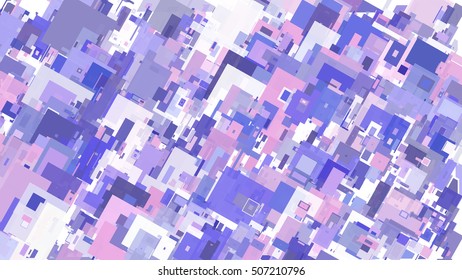 Abstract complex pattern consisting of rectangles of different sizes and colors