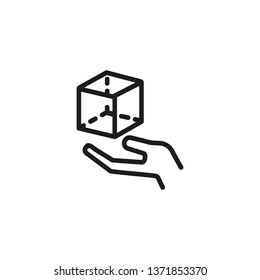 Abstract component line icon. Marketing, presentation, advertising. Abstract product concept. Vector illustration can be used for topics like promotion, business, development