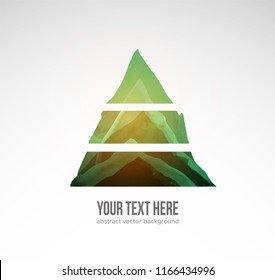 Abstract compositiion with triangle hand drawn with ink on white background.