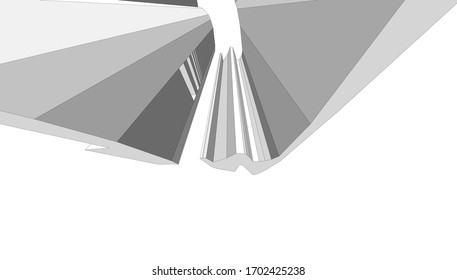 
Abstract composition, 3d render, design project.