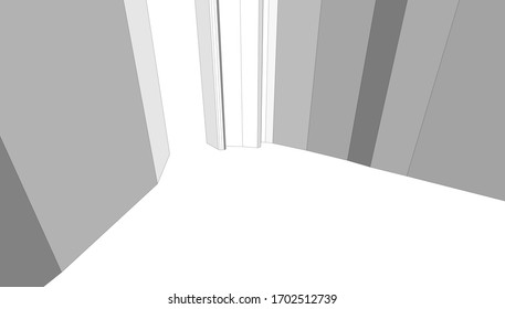 
Abstract composition, 3d render, design project.