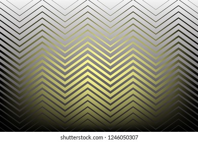 Abstract composition of angular, wavy, gradient lines on a dark, gradient background. Vector image.