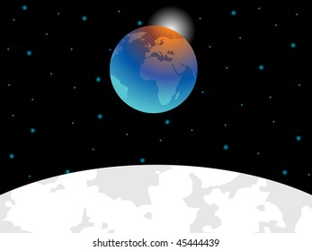 abstract composition background, vector illustration