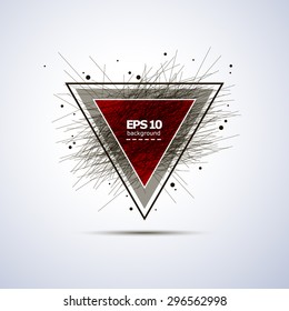 Abstract composition, Banner, geometric pattern, triangle, background | EPS10 vector illustration