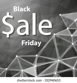 Abstract composition, black friday hot event, best offer flyer foundation, purchase discount coupon, fire sale season banner, creative reduction advertising message, square shopping mockup, EPS vector