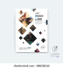 Abstract composition, black quadrate font texture, square part construction, white a4 brochure title sheet, creative tetragon figure icon, commercial logo surface, firm banner form, EPS10 flier fiber