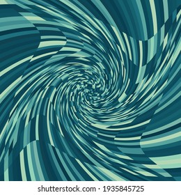 Abstract composition with black and teal squares. Psychedelia grayscale art