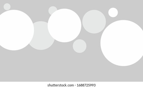 Abstract composition with black and white circles. Inter atomic or planetary energy interaction. educational illustration. Limited color palette. Chaos bubbles.