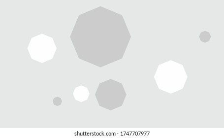 Composición abstracta con octaedro blanco y negro. ilustración educativa. Paleta de colores limitada. Octaedro caos. Vector de banners
