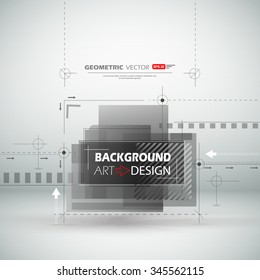 Abstract composition, black, white square construction, light static picture, sturtup display, figure theme, sign texture surface, business backdrop, title sequence, screen saver, EPS10 illustration