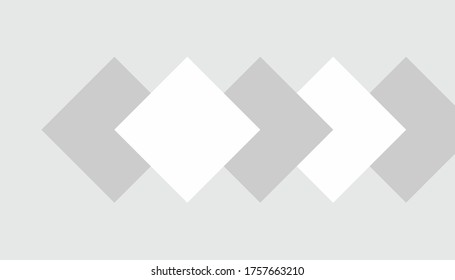Abstrakte Komposition mit schwarz-weißen Quadraten. Bildungs-Illustration. Begrenzte Farbpalette. Chaos Quadrate. Geometrisches Banner