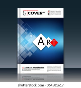 Abstract composition, blue crystal facets, diamond face, glass texture, a4 brochure title sheet, cosmic sky icon, text frame surface, creative figure, logo sign, firm banner form, flier fashion, EPS10