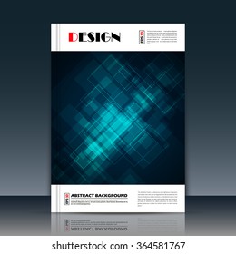 Abstract composition, blue crystal facets, diamond face, glass texture, a4 brochure title sheet, cosmic sky icon, text frame surface, creative figure, logo sign, firm banner form, flier fashion, EPS10