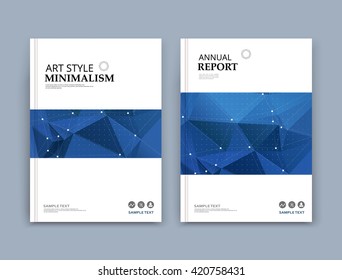 Abstract composition. Blue, white font texture. Perforated dot construction. A4 brochure title sheet. Creative figure icon. Commercial logo surface. Pointed square block banner form. Light flier fiber