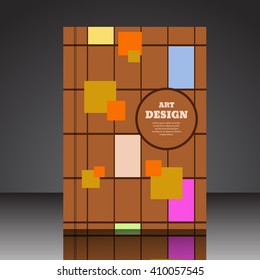 Abstract composition brochure background A4 eps10 vector illustration 6