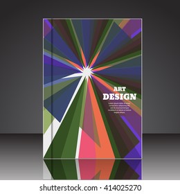 Abstract composition brochure background A4 eps10 vector illustration 55
