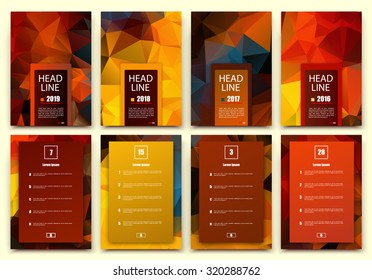 Abstract composition, business card set, correspondence letter collection, brochure title sheet, certificate, diploma, patent, charter, text frame surface, logo backdrop, EPS 10 vector illustration
