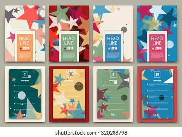 Abstract composition, business card set, correspondence letter collection, brochure title sheet, certificate, diploma, patent, charter, text frame surface, logo backdrop, EPS 10 vector illustration
