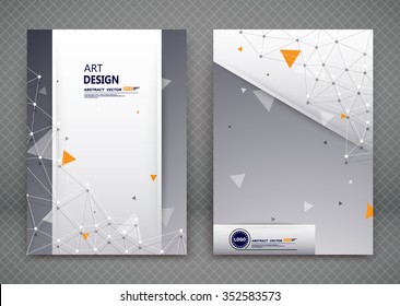 Abstract composition, business card set, molecular atomic collection, a4 brochure title sheet, certificate, diploma, patent, charter, creative text frame surface, polygonal logo icon backdrop, EPS10