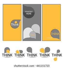 Abstract composition, business card set, correspondence letter collection brochure title sheet and logo business vector /illustration